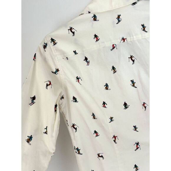 Eddie Bauer Women's Ski Novelty Print Shirt Size Medium New w/tag K58 - Picture 8 of 14